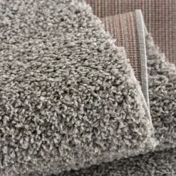 Loca Shaggy Vloerkleed Lichtgrijs Hoogpolig - 140x200 CM