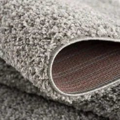 Loca Shaggy Vloerkleed Lichtgrijs Hoogpolig - 140x200 CM