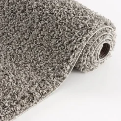 Loca Shaggy Vloerkleed Lichtgrijs Hoogpolig - 140x200 CM