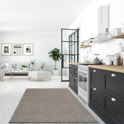 Loca Shaggy Vloerkleed Lichtgrijs Hoogpolig - 200x290 CM