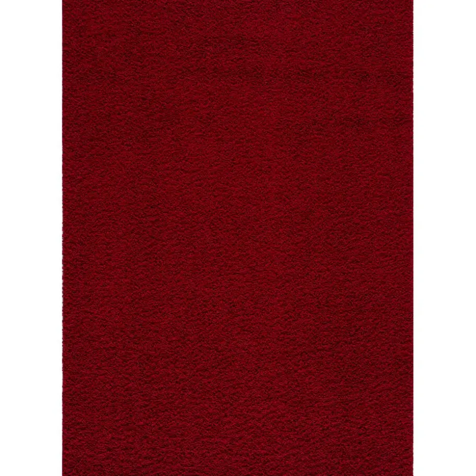 Loca Shaggy Vloerkleed Rood Hoogpolig - 140x200 CM