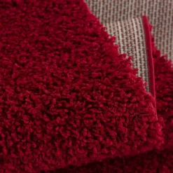 Loca Shaggy Vloerkleed Rood Hoogpolig - 140x200 CM