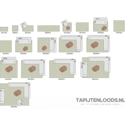 Loca Shaggy Vloerkleed Rood Hoogpolig - 140x200 CM