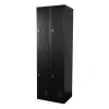 Lockerkast Zwart - 60x185 cm - 4 lockers