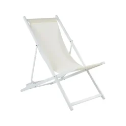 LOCRI II - Strandstoel - Wit/Beige - Polyester