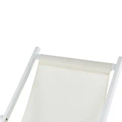 LOCRI II - Strandstoel - Wit/Beige - Polyester