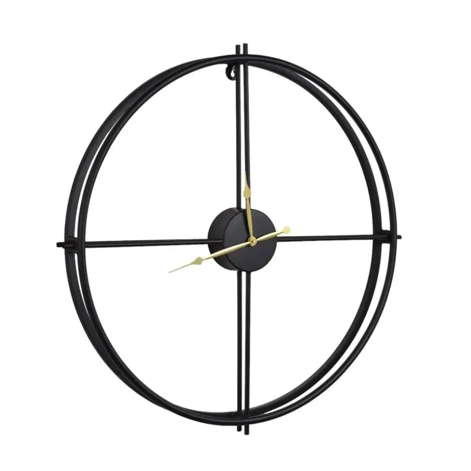 LOFT42 Ben Wandklok - Zwart - Metaal - 60x6