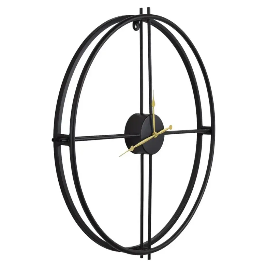 LOFT42 Ben Wandklok - Zwart - Metaal - 60x6