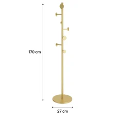 LOFT42 Bern staande kapstok - Goud - Metaal - 170x27