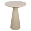 LOFT42 Bijzettafel Ferry trompetvoet - Metaal - Beige - 60x44