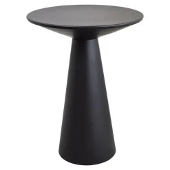 LOFT42 Bijzettafel Ferry trompetvoet - Metaal - Zwart - 60x44