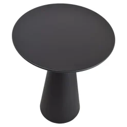 LOFT42 Bijzettafel Ferry trompetvoet - Metaal - Zwart - 60x44