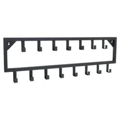 LOFT42 Bono Kapstok - Zwart – Metaal – 15 haken - 80x26x4