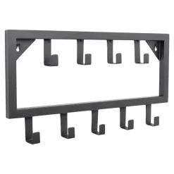 LOFT42 Bono Small Kapstok - Zwart – Metaal – 9 haken - 50x26x4