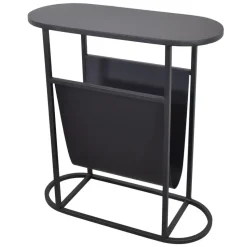 LOFT42 Frits Bijzettafel met Tijdschriften- of Krantenbak - Metaal