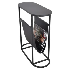 LOFT42 Frits Bijzettafel met Tijdschriften- of Krantenbak - Metaal