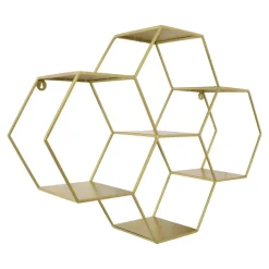 LOFT42 Hexagon Wandrek Zeshoekig - Goud - 57x80x20