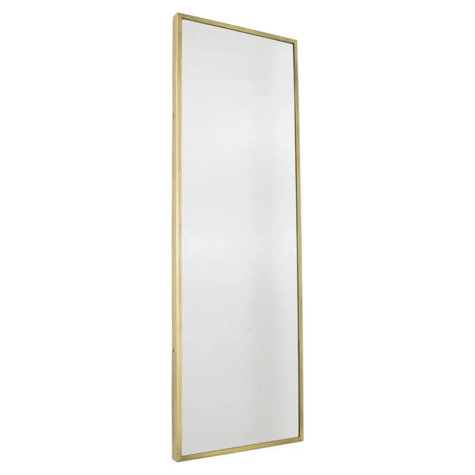 LOFT42 Industry Rectangle Spiegel - Metaal - antiek Messing - 120x40x4