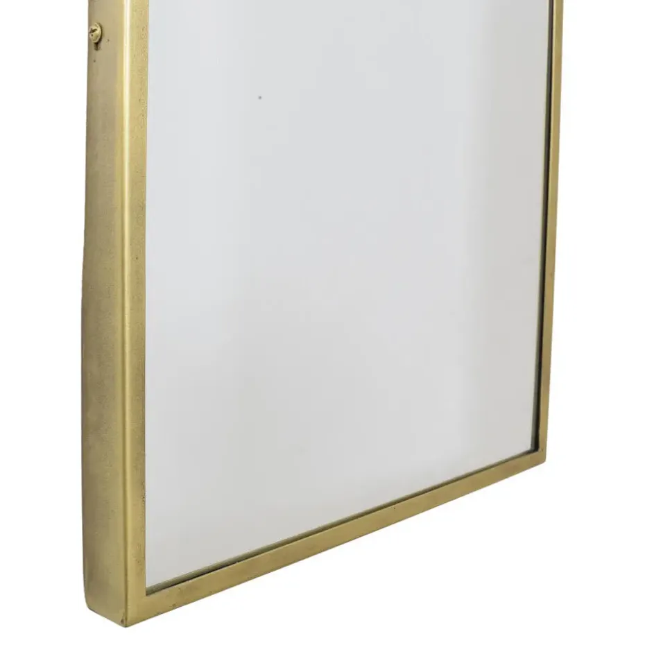 LOFT42 Industry Rectangle Spiegel - Metaal - antiek Messing - 120x40x4