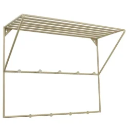 LOFT42 Jasmin Kapstok – Beige – Metaal – 9 haken - 60x80x32
