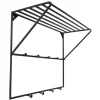 LOFT42 Jasmin Kapstok – Zwart – Metaal – 9 haken - 60x80x32