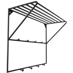 LOFT42 Jasmin Kapstok – Zwart – Metaal – 9 haken - 60x80x32