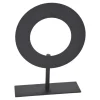 LOFT42 Joris Ornament op voet - Zwart Metaal Ø25cm
