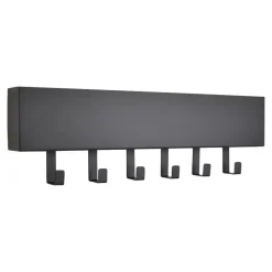 LOFT42 Mula Wandkapstok - 61x19x6 - Zwart metaal - 6 haken