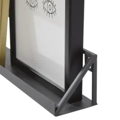 LOFT42 Pictured Fotoplank - Metaal - Mat Zwart - 8x110x8