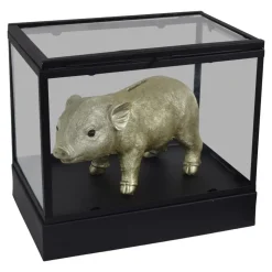 LOFT42 Showy Glazen Display Box Zwart - Metaal - (27x30x20)