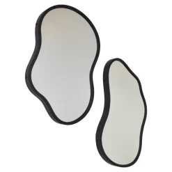 LOFT42 Spiegel Sona1 - Organische vorm - Metaal - Zwart - 67x36