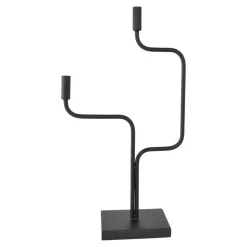 LOFT42 Swing Kandelaar - 2 Kaarsen - Metaal - Mat Zwart -67x37x16