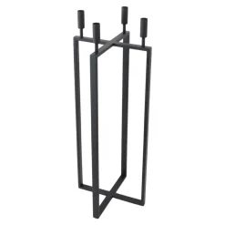 LOFT42 Vloerkandelaar Birk 4 kaarsen - Zwart metaal