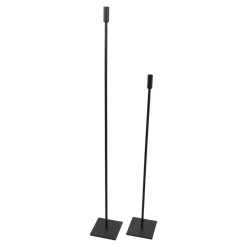 LOFT42 Vloerkandelaar Set Eve vierkant - Zwart metaal