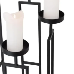 LOFT42 Vloerkandelaar Stella 4 kaarsen - Zwart metaal