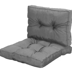 Loungekussen Florence rug - grijs - 60x43 cm