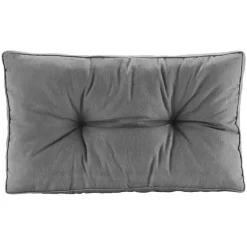 Loungekussen Florence rug - grijs - 73x43 cm