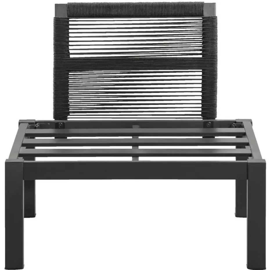 Loungestoel middenelement Ardeche - grijs - 78x72x66 cm