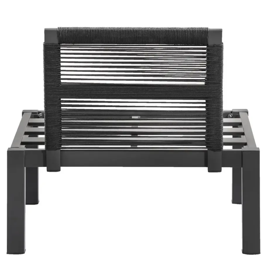 Loungestoel middenelement Ardeche - grijs - 78x72x66 cm