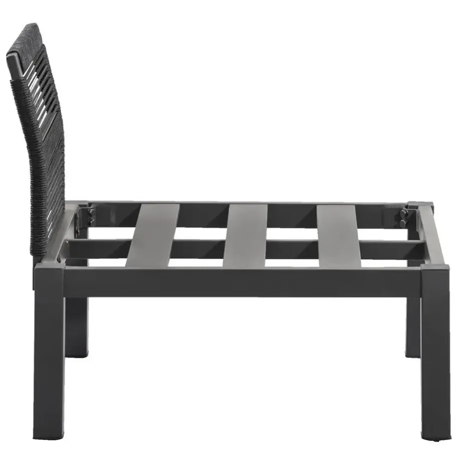 Loungestoel middenelement Ardeche - grijs - 78x72x66 cm