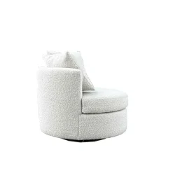 Loveseat Rond - Beige - Stof - 94x88x84cm - Thony