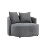 Loveseat Teddy Grijs - Zithoogte 40cm - 118x118x72cm - Kelso