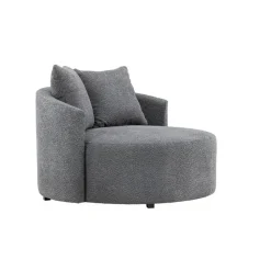Loveseat Teddy Grijs - Zithoogte 40cm - 118x118x72cm - Kelso