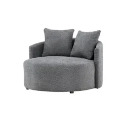 Loveseat Teddy Grijs - Zithoogte 40cm - 118x118x72cm - Kelso