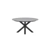 Lowland tafel - Ø150 cm - carbon black - Centostone Napoli grey