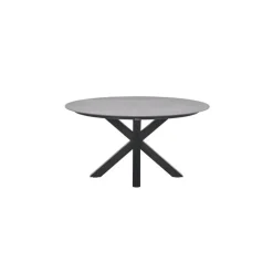 Lowland tafel - Ø150 cm - carbon black - Centostone Napoli grey