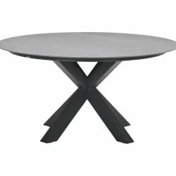 Lowland tafel - Ø150 cm - carbon black - Centostone Napoli grey