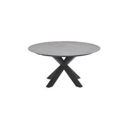 Lowland tafel - Ø150 cm - carbon black - Centostone Napoli grey