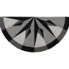 Luance Cozy Step Deurmat - anti slip - half maan - 75 x 37 cm