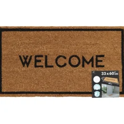 Luance Deurmat - anti slip - rechthoek - Welcome - 60 x 33 cm